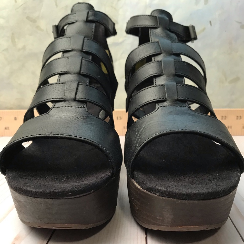 Caterpillar platform leather sandals - Picture 8 of 9
